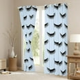 thumbnail image 3 of Castle Fairy Elegant Eyelash Girl Blackout Curtains Set of 2 (52x84 Each),Bling Makeup Window Curtains,Dreamy Princess Curtains and Drapes,Microfiber Bedroom Decor, 3 of 6