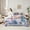 Pink Blue, variant on Manfei Kawaii Blue Rabbit Twin Bedding Sets 7-Piece for Girl, Winter Christmas Snowflake Bedding Comforter Set, Cute Bunnies Animal Reversible Sheet Sets, Ultra Soft Bedroom Decor