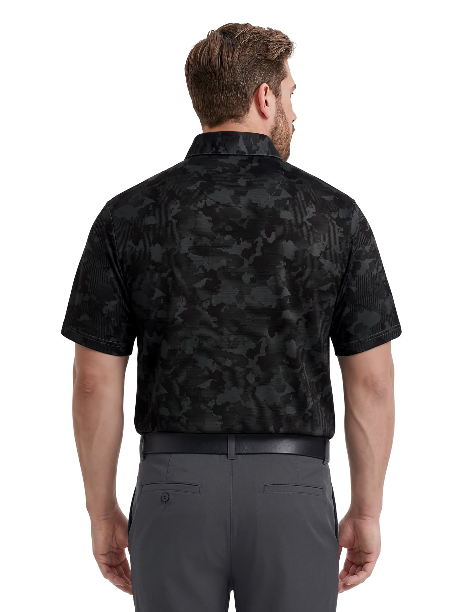 Ben Hogan Performance Men's & Big Men's Camouflage Print Short Sleeve Polo Shirt, Sizes S-4XLT
