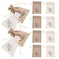 thumbnail image 3 of 12 bolsitas de lavanda con cordón, vacías, para guardar flores secas y envolver con aroma a lavanda., 3 of 7
