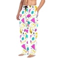 thumbnail image 2 of FORMRS Mens Pajama Pants with Pockets Sleepwear Lounge Bottoms Sizes S-2XL, Purple Abstract Shapes, 2 of 7