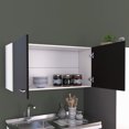 thumbnail image 5 of Newboti Furniture Napoles Wall Cabinet, Two Shelves, Double Door -Black 32445, 5 of 6
