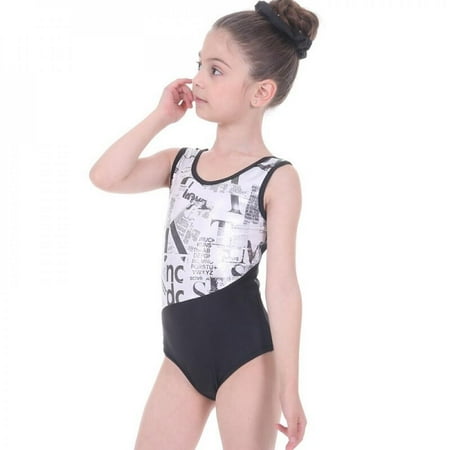 

Popvcly Creative Style Girls Printed Gymnastics Performance Clothing Fitness Sports Gymnastics Clothing