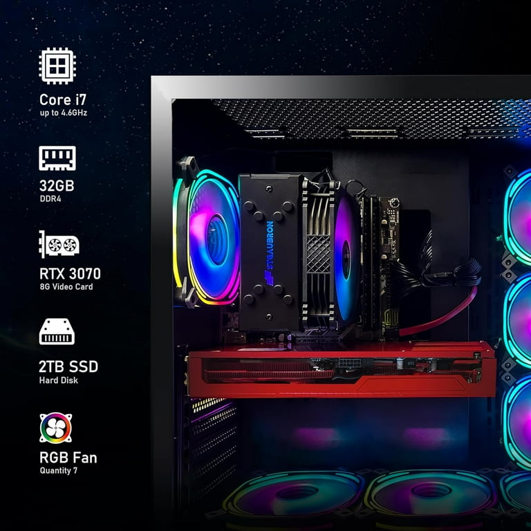 STGAubron Gaming PC - i7-8700, RTX 3070, 32GB DDR4, 2TB SSD STGAubron Gaming PC - i7-8700, RTX 3070, 32GB DDR4, 2TB SSD