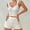 White, variant on Wensltd Summer Fall Pajamas for Women Casual Sleepwear V Neck Shorts Set Nightwear