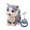 Grey, variant on Interactive Talking Plush Cat - Voice Recording Pet Toy with Tail Wagging & Tongue Motion, 8 Songs & Sound Response Feature
