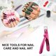 thumbnail image 1 of Cortaúñas para uñas acrílicas, puntas de uñas postizas, cortaúñas de acero inoxidable, herramienta de manicura para salón de manicura en casa 1105, 1 of 5