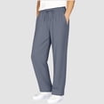 thumbnail image 5 of Scyoekwg Sweatpants Boys Casual Baggy Pants Spring Fashion Solid Color Drawstring Elastic Waist Sweatpants with Pocket Comfy Navy 4-5 Years, 5 of 8