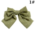 thumbnail image 2 of Coofit Barrette Française Mode à Pois Nœud Papillon Pince à Cheveux pour Femmes Filles, 2 of 10