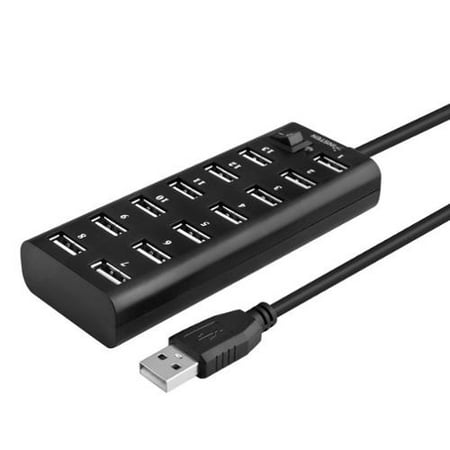 Insten 13-Port USB 2.0 Hub with On Off Power Switch Multiple Usb Port