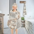 thumbnail image 4 of YAZAOO Towels Kids Hooded Beach Towel Whimsical Gray Pumpkins Pool Bath Towel Soft, 4 of 7