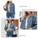 thumbnail image 5 of Chaqueta de bolsillo para mujer, chaqueta de manga larga con solapa, chaqueta informal, chaqueta de color puro, chaqueta de funcionamiento suave, 5 of 6