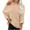 Khaki, variant on gakvbuo 2023 Fall Winter Women'S Off Shoulder Sweaters Batwing 3/4 Sleeve Casual Loose Fit Solid Knit Pullover Jumper