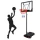 thumbnail image 1 of Soporte de aro de baloncesto portátil de 5,2 pies a 6,9 pies de altura ajustable Aro de baloncesto Zimtown canasta de baloncesto, 1 of 6