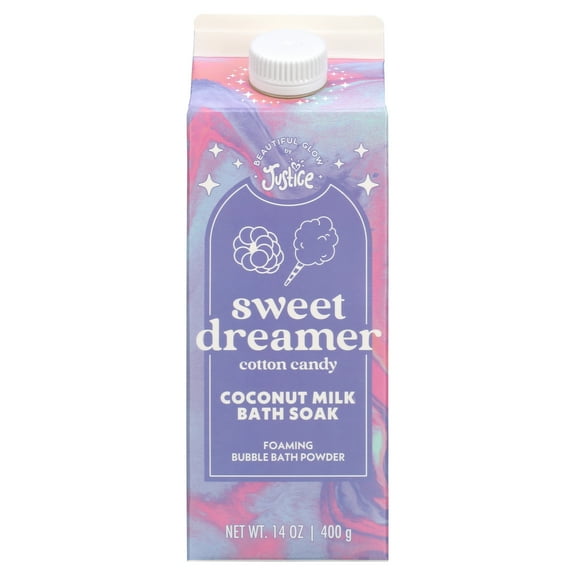 Beautiful Glow by Justice Bubbling Bath Soak, Cotton Candy, 12 oz