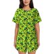thumbnail image 1 of Fotbe Frogs Conjunto de Pijama Estampado para Mujer, 2 Piezas, Ropa de Dormir con Camiseta de Manga Corta y Shorts Suaves-Large, 1 of 6