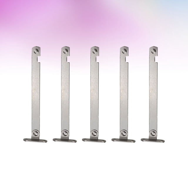 BESTYASH Lot de 5 Ressort en Fer Argenté pour Support de Couvercle de Porte d'Armoire Usage Intensif 8.3*1.6 Po