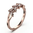 thumbnail image 2 of 0.40ct Alternating Marquise And Round Diamond Moissanite 10K Rose GoldWedding Band, 2 of 4
