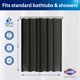 thumbnail image 2 of Forro de cortina de ducha CLOROX Premium, impermeable, 6 g, PEVA, negro, 2 of 9