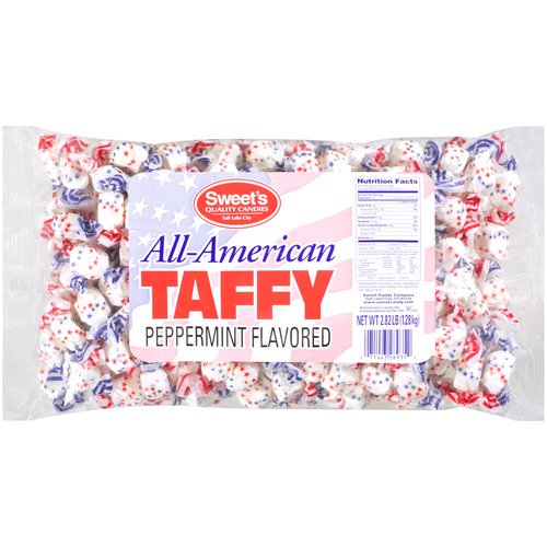 Sweet's All American Peppermint Flavored Taffy, 2.82 Lb.