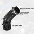 thumbnail image 4 of Tubo de manguera de entrada de filtro de aire con abrazaderas para Acura TSX 2.4L L4 Gas 2006-2008 Goma negra Unique Bargains, 4 of 7