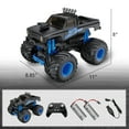 thumbnail image 6 of TEAYINGDE 1:16 RC Cars for Boys - All Terrain Remote Control Car with 2 Batteries for 60 Minutes Playtime - RC Drift Car for Boys and Girls (Blue), 6 of 7
