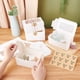 thumbnail image 4 of 20 cajas para cupcakes de 6,26 x 3,54 x 2,99 pulgadas, blancas, para repostería, con 2 soportes insertados, ventana, aptas para alimentos, con pegatinas y cordones., 4 of 6