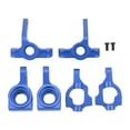 thumbnail image 1 of Piezas de mejora de coche RC de Metal, copa de dirección, portador de buje trasero, juego de asiento en forma de C para LOSI 1/10 22S 2WD azul, 1 of 10