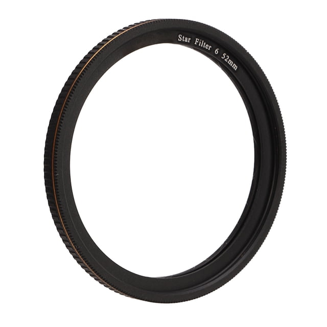 Star Filter, Starburst Lens Filter, Adjustable Screen Star Effect Filter, with Aluminum Alloy Frame, HD Coating, Double Frame Rotating Design, for Camera