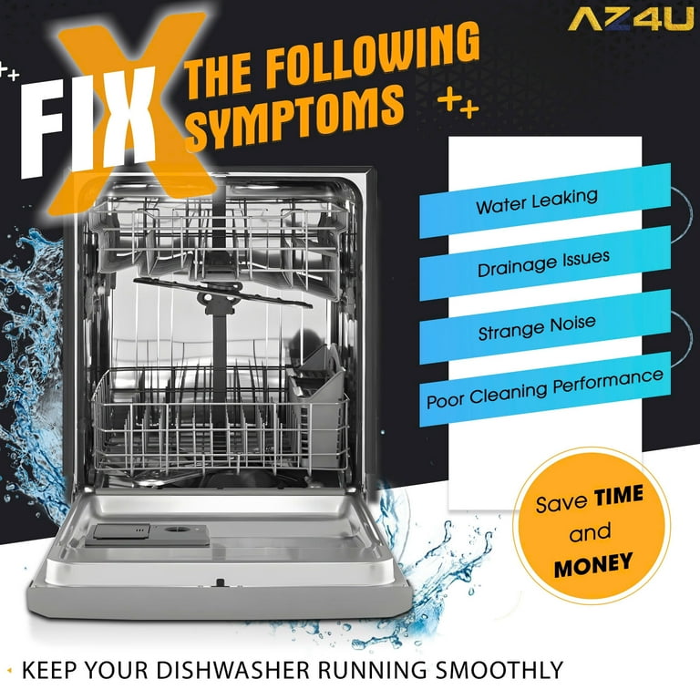 Stainless Steel Whirlpool Wdf320padw3 Dishwasher Drain Pump Motor