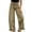 Army Green, variant on Barrel Jeans Women Ruffle Hem Wide Leg Jeans Y2k Patchwork Baggy Boyfriend High Waisted Denim Pants