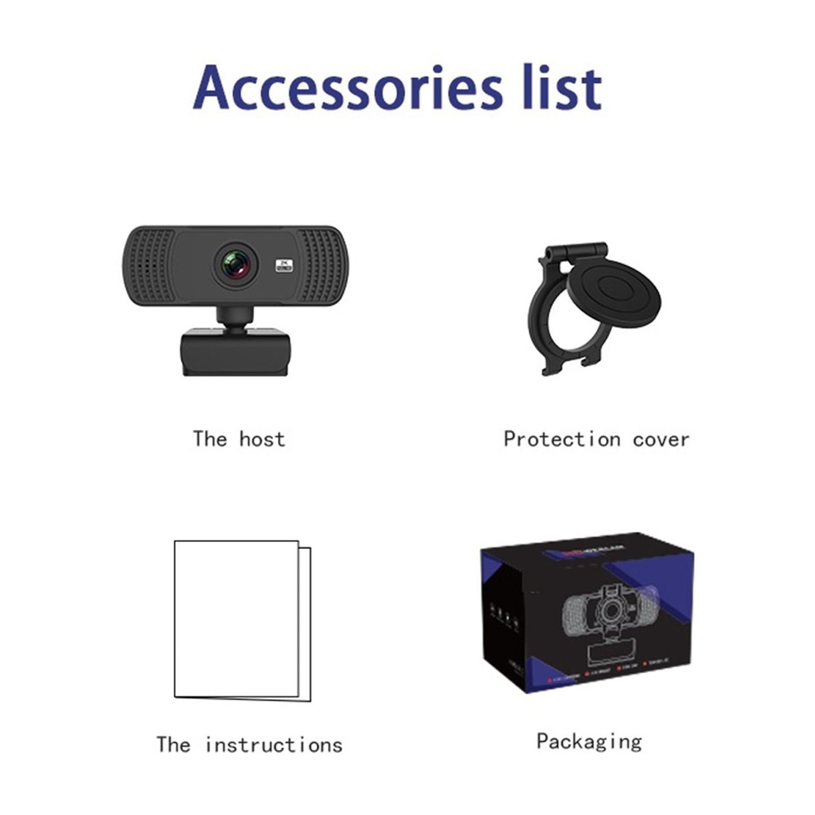 Webcam 1080P Web Cam 2K Full HD Web Camera With Microphone For Computer PC Live Broadcast Conference Work USB Camera Web ,HD Video