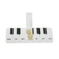 thumbnail image 2 of Unique Bargains 1 Pc Pill Case 7 Grid Piano Keys Pill Box White, 2 of 6