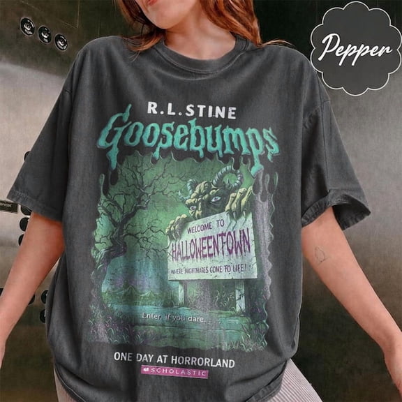 Vintage Comfort Colors Goosebumps Horrorland Shirt, R.L. Stine Horror Book Tee, Welcome to HorrorLand Halloween Shirt, 90s Retro Gift 2026