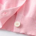 thumbnail image 6 of CYRBOKO Toddler Girls Cardigans, Long Sleeve Comfy Crew Neck Casual Fall Sweaters Pink Size 4-5 T, 6 of 9