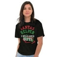thumbnail image 3 of Christmas Santa's Helper Open Presents Men's Graphic T Shirt Tees Brisco Brands S, 3 of 4