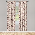 thumbnail image 3 of Ambesonne Nature Vibes Curtains, Wild Dragonfly Moth, Pair of 28"x84", Pale Salmon Dried Rose, 3 of 5