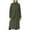 Army Green, variant on Winter Parka Coat for Women Casual Cotton Coat Rhombic V-neck Long Belt Warm Loose Coat Up to 65% Off