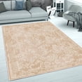 thumbnail image 2 of HomeNette Foldable Machine Washable Area Rug 140x300 cm, Non Slip Rug, Stain Resistant, Beige Rugs for Living Room, Anti Slip Backing Rug, Decorative Modern Cotton Boho Patterned, 2 of 6