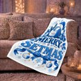 thumbnail image 5 of Volleyball Christmas Cheer, Festive Holiday Scene, Warm Flannel Blanket for Living Room and Reading Nook with Detailed Artwork, Art Lovers Christmas Gift, Festive Home Decor, 5 of 7
