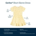 thumbnail image 6 of Gerber Toddler Girl Short-Sleeve Ruffled Hem Dress, Sizes 2T-5T, 6 of 7