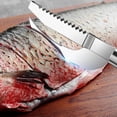 thumbnail image 2 of Multi-function Fish Scaler For Chef, Stainless Steel Seafood Tool Efficiently Processes Fish And Shrimp, Chef's Kitchen Utility Knife, Durable Food, 2 of 5
