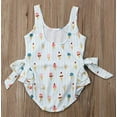 thumbnail image 2 of Styles I Love Toddler Girls Sweet Ice Cream Bowknot Ruffled One-Piece Swimsuit Multicolored Bathing Suit Beach Swimwear (90/12-18 Months), 2 of 5