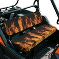 thumbnail image 2 of Uorisanigo Fire Print Mule Seat Covers UTV Bench Seat Cover Accessories Universal Fit for Kawasaki Mule 4010 4x4 Diesel 2009-2013, Non-Slip UTV Seats Cushion All Weather Protection, 2 of 7
