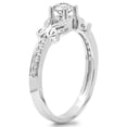 thumbnail image 2 of Dazzlingrock Collection 0.50 Carat (Ctw) 14K White Diamond Ladies Vintage Style Engagement Ring 1/2 CT, White Gold, Size 5, 2 of 4
