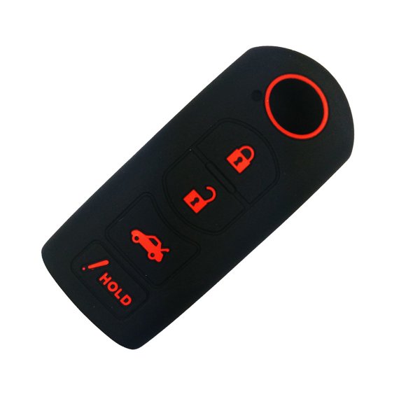 Coolbestda Rubber Key Fob Cover Case Protector Skin Jacket Keyless Entry for 2015 2016 2017 2018 2019 Mazda 3 6 8 CX3 CX5 CX7 CX9 MX5 SPEED3