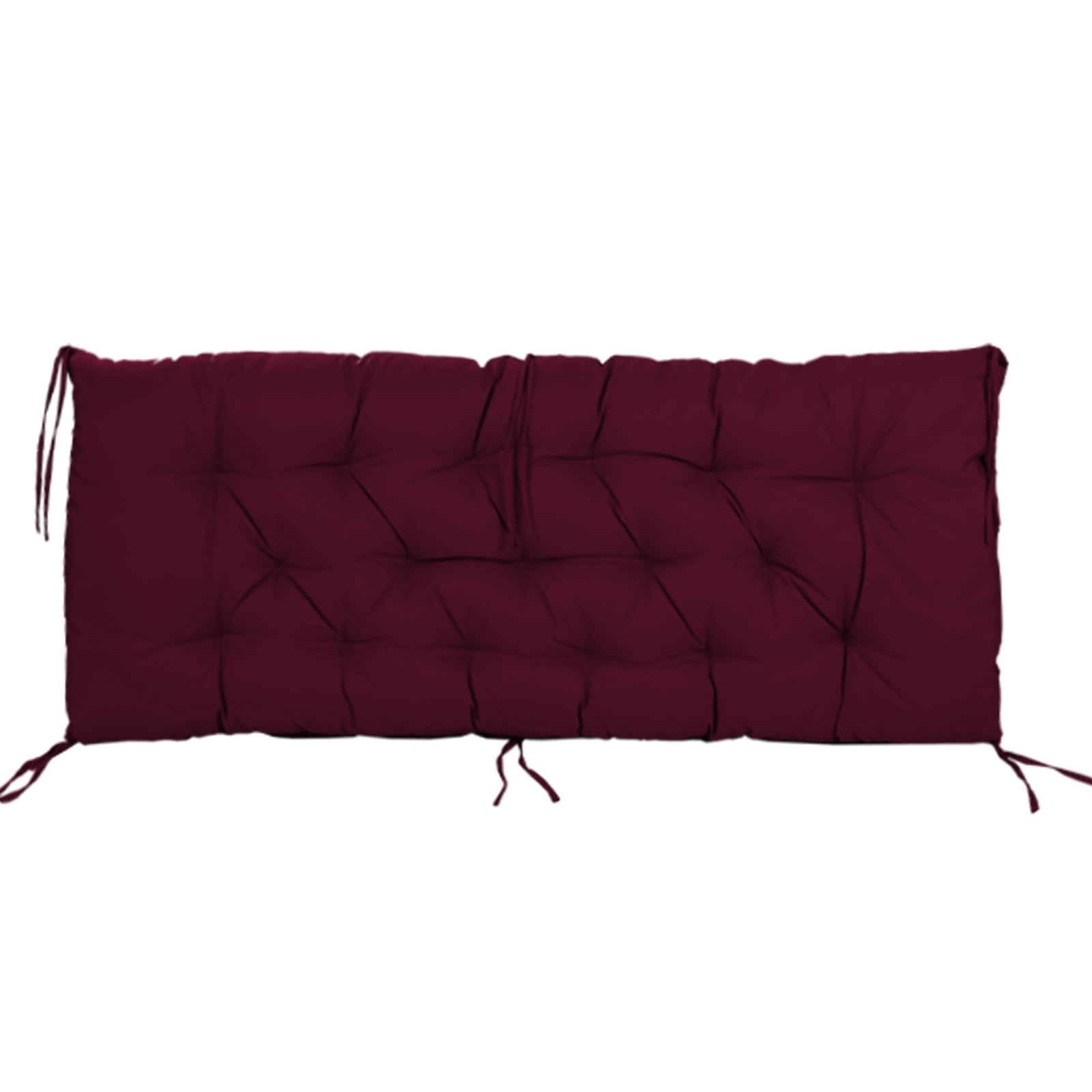 60in Outdoor Swing Cushions, Waterproof 4" Thick Porch Swing Cushion Replacement with Backrest and Ties, Comfortable 2-3 Seat Pation Swing Pad for Backyard, Garden, Lawn, Outdoor Furniture