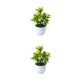 thumbnail image 2 of Youkk Stylish Ambience False Plants Collection Materials Artificial Potted Plants lemon 2Set, 2 of 6