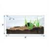 YKL10B HerpCult Acrylic Terrarium Enclosure with Magnetic Lid Small Flat (8" x 6" x 4")