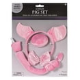 thumbnail image 1 of Pig Sound Animal Kit With Nose Tail Ears Child Costume Accessory Set Plush New, 1 of 1